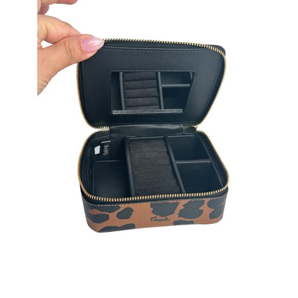 Coach Jewlery Box with Leopard print  New - Picture 7 of 8